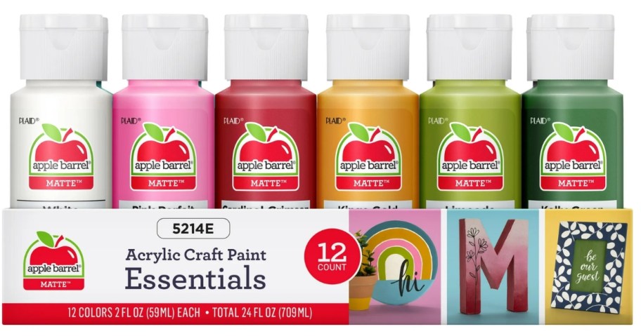 a 12 pack of Apple Barrel Acrylic paint