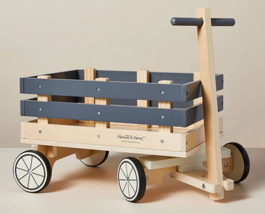 a wooden wagon