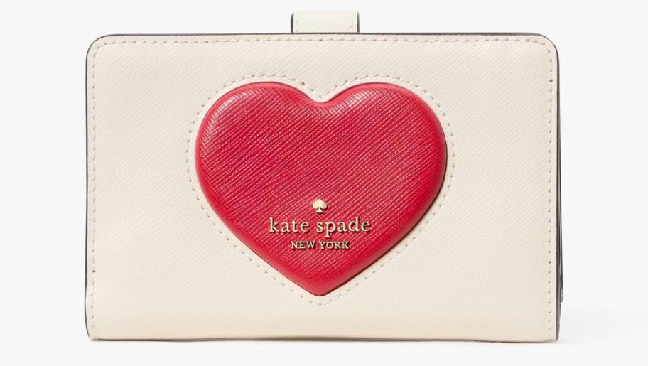 Kate Spade Madison Puffy Heart Medium Bifold Wallet stock image