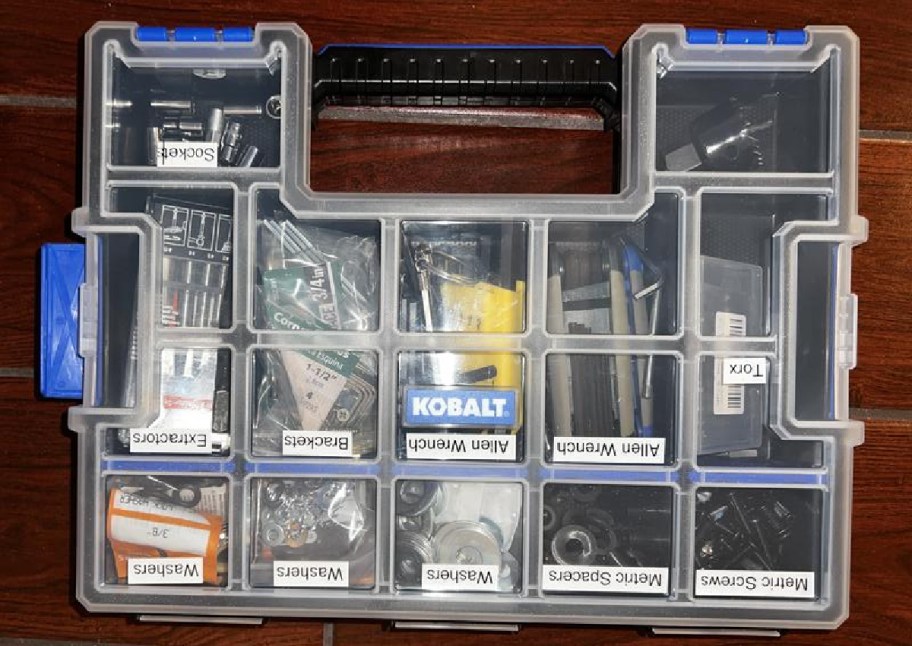 Kobalt Plastic 10-Compartment Organizer