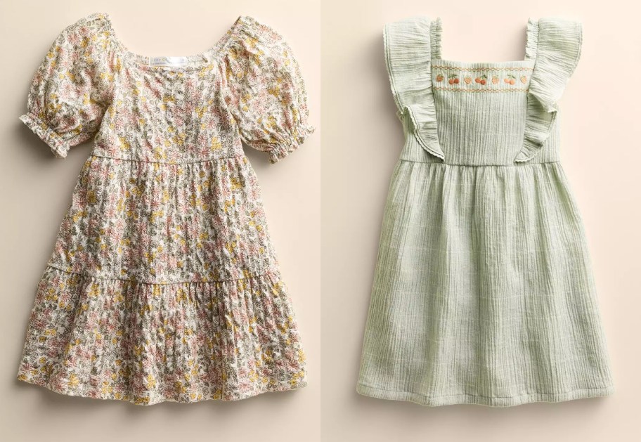 Little Co. by Lauren Conrad Baby & Toddler Puff Sleeve Dress and Flutter Sleeve Dress
