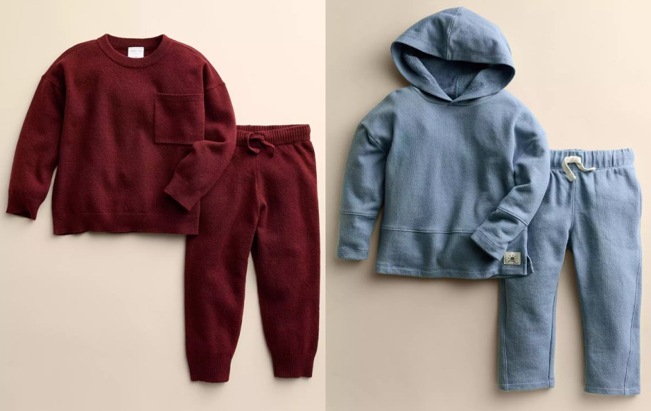 Little Co. by Lauren Conrad Baby & Toddler Sweater Set and Kids 4-12 Organic Cotton Hooded Top & Pants Set
