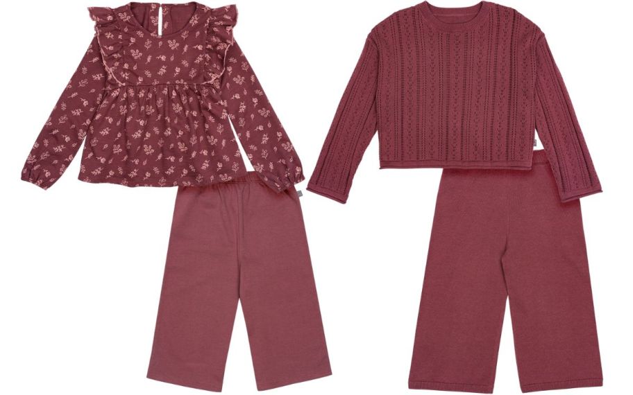 two toddler girls two piece outfits