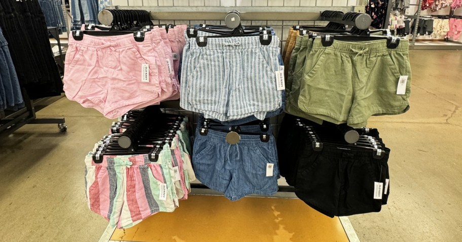 Score 50%-60% Off Old Navy Shorts | Prices from $3.99!