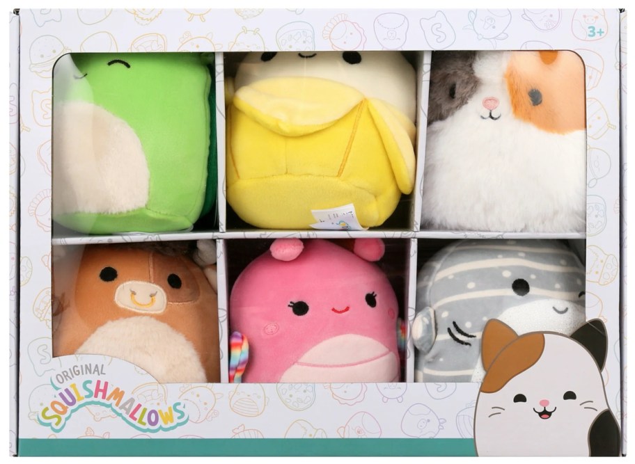 Squishmallows 6-Pack box of 5" plush
