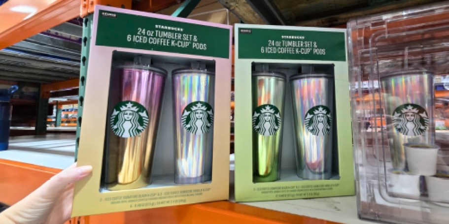Starbucks Tumbler Set ONLY $16.99 Shipped on Costco.com | Includes 2 Tumblers & 6 Iced Coffee K-Cups!