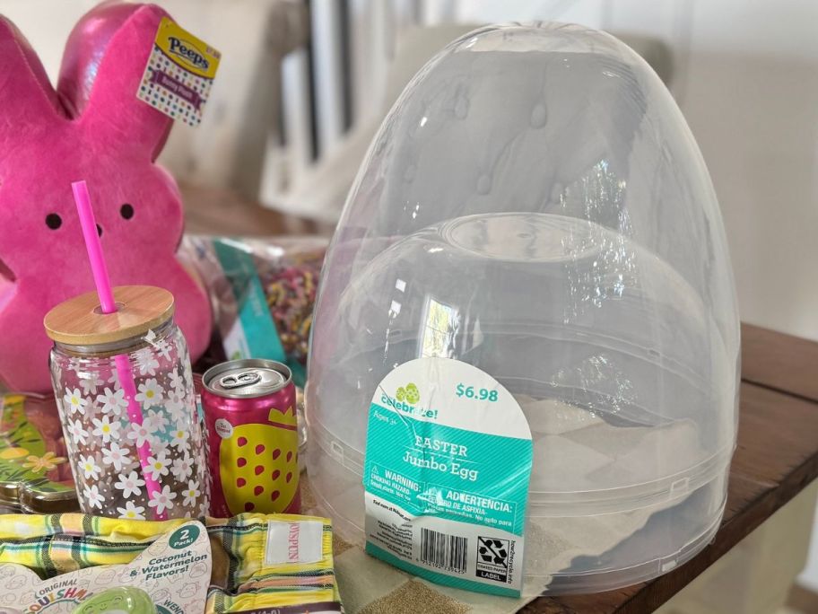 Walmart jumbo egg with easter gifts