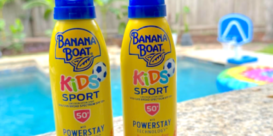 Banana Boat Kids Sport SPF 50 Sunscreen 2-Pack Only $8.73 Shipped on Amazon