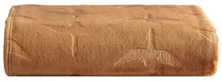 brown Eddie Bauer Carved Ultra Soft Plush Throw stock image
