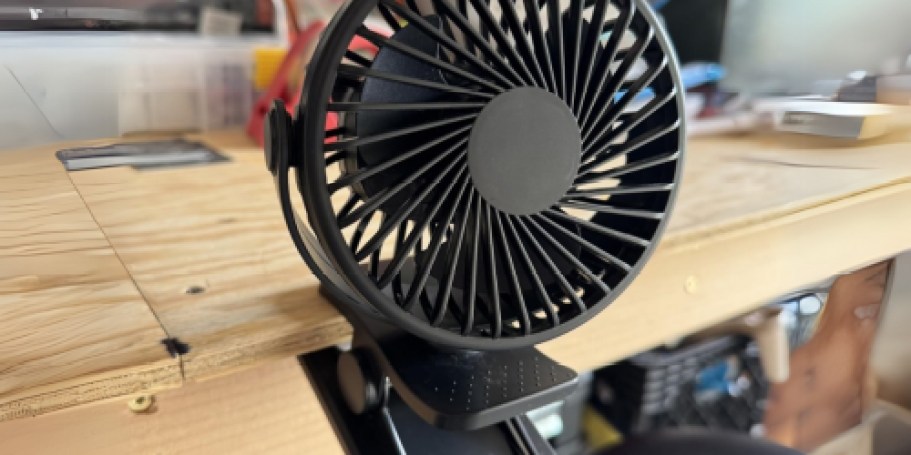 Clip-On Fan Only $5.99 on Amazon | Great for Desks, Strollers & More
