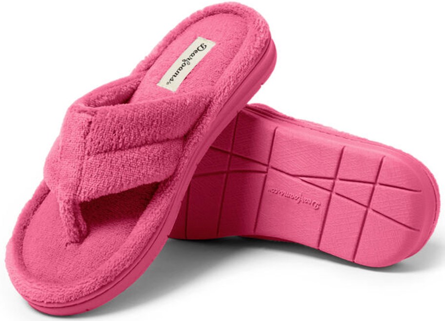 pink thong slippers 