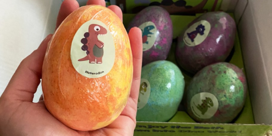 Kids Dinosaur Egg Bath Bombs 6-Pack Only $9.92 Shipped (Reg. $17)