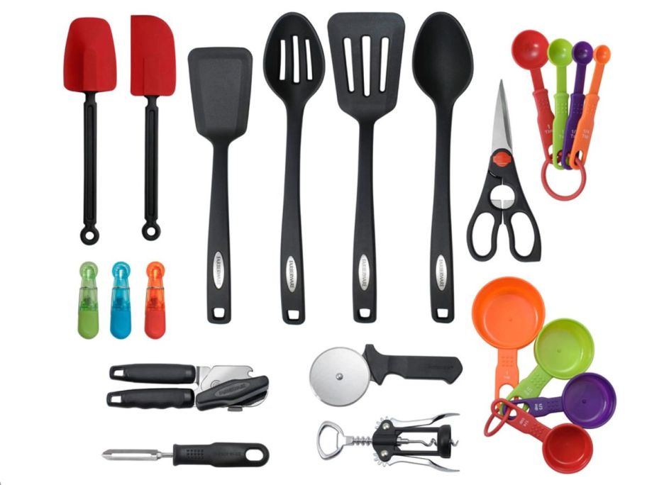 Farberware 22-Piece Kitchen Tool & Gadget Set stock image