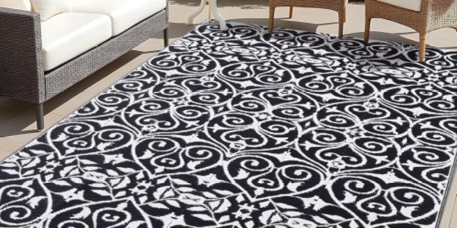 Up to 55% Off Waterproof Outdoor Rugs on Amazon | Styles from $17.99