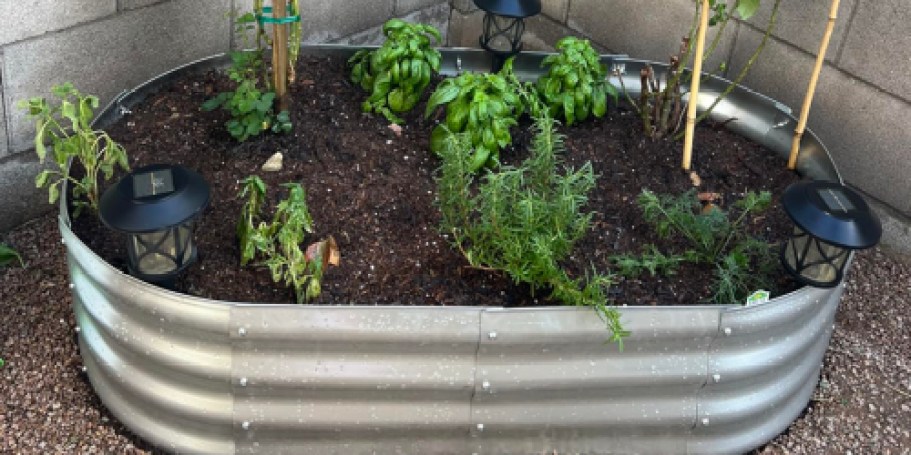 Galvanized Steel Raised Garden Bed Only $27 on Amazon