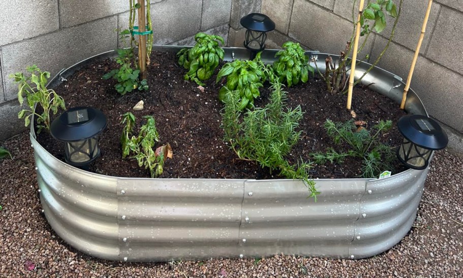 Galvanized Steel Raised Garden Bed Only $27 on Amazon