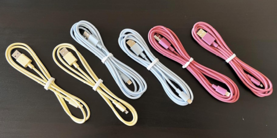 iPhone Lightning Charging Cables 6-Pack Just $3.98 on Amazon (Only 66¢ Each!)