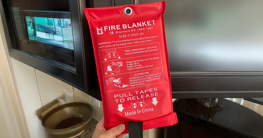 Fire Blanket 2-Pack Only $11.69 on Amazon (Over 2,600 5-Star Ratings)