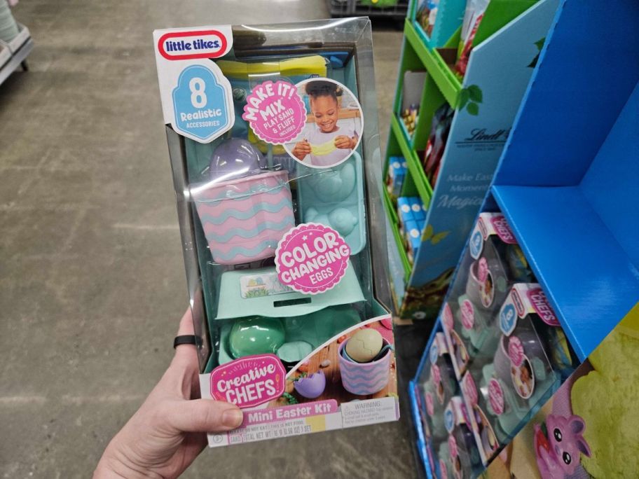 Little Tikes Creative Chefs Mini Easter Basket Kit in hand in store