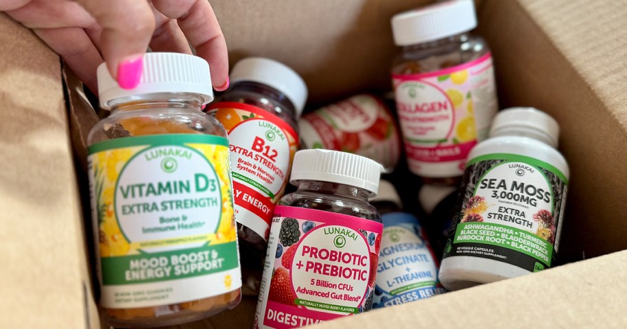 box of supplement gummies