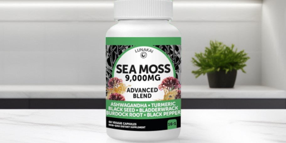 Lunakai Sea Moss 60-Count Capsules Only $11 Shipped on Amazon (Reg. $32)