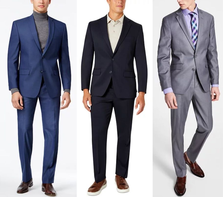 male models wearing suits