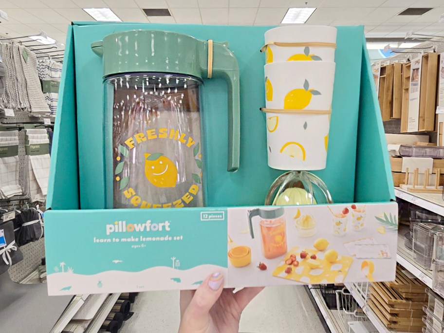 hand holding lemonade playset 