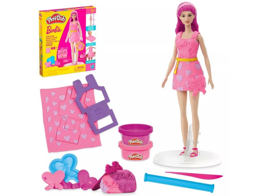 Play-Doh Barbie Hearts and Hair Designer Doll Set