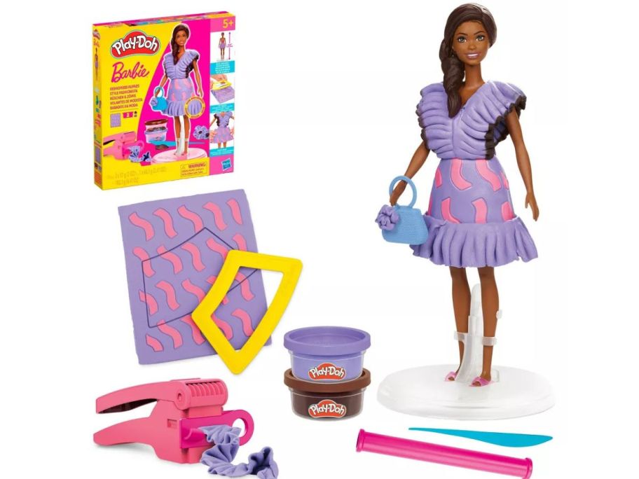 Play-Doh Barbie Fashionista Ruffles Designer Doll Set