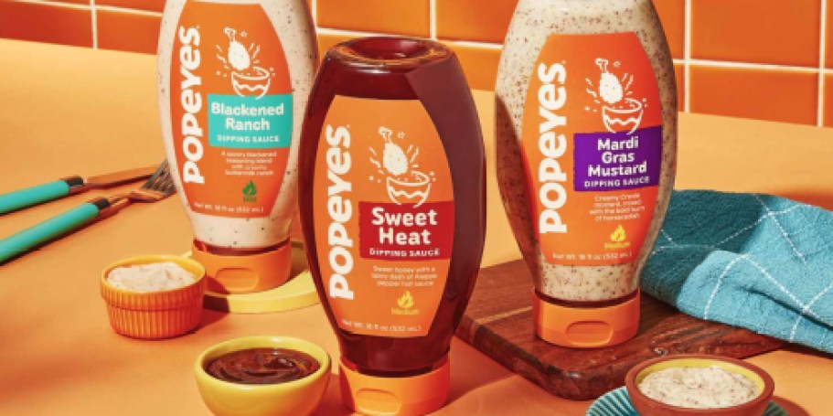 Popeye’s Dipping Sauces Hit Grocery Stores This Month!