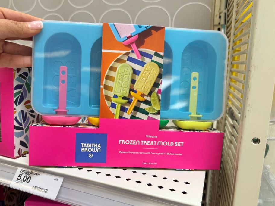 Tabitha Brown Very Good Popstick Mold in hand in store