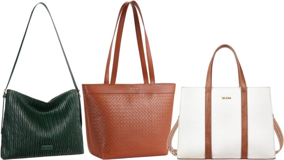 tote bags in 3 different styles