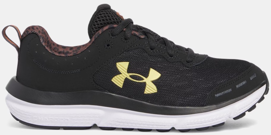 black and gold under armour shoe