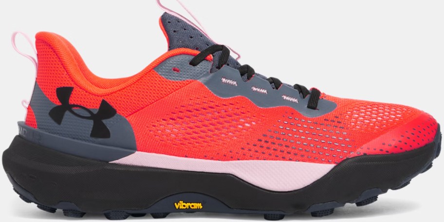black and red under armour shoe