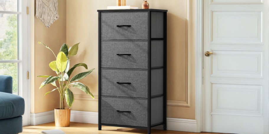Fabric Storage Dresser Under $27 on Amazon (SO Easy to Assemble!)