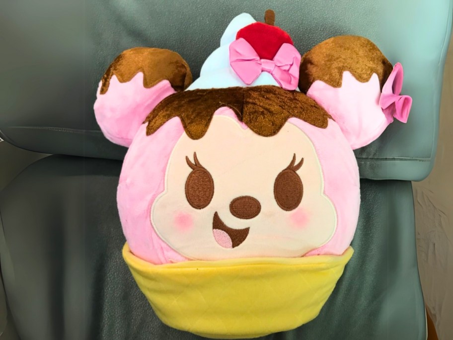 a Minnie Mouse plush that looks like an ice cream waffle cone