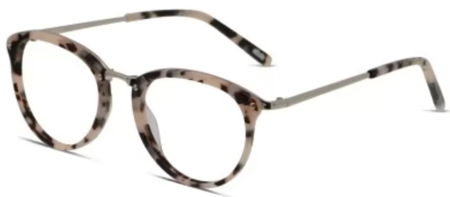 a pair of brown tortoise eyeglasses