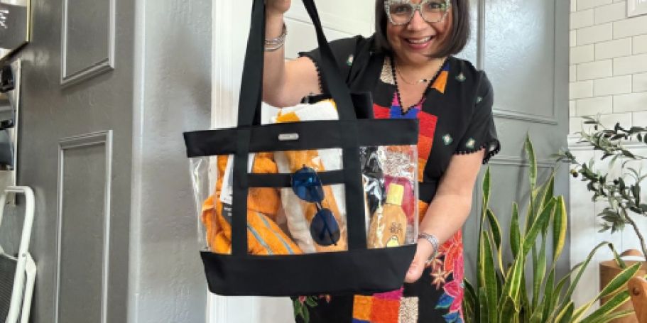 Team Fave Baggallini Clear Tote Bag w/ Pouch Only $29.99 Shipped (Regularly $100)