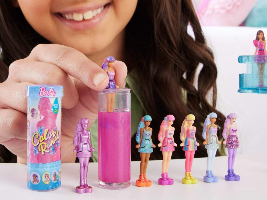 Barbie Mini BarbieLand Color Reveal Dolls w_ Surprise Water Reveal