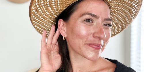 Cate & Chloe 18K Gold Plated Crystal Hoop Earrings ONLY $14.99 (Easy Grad Gift Idea!)