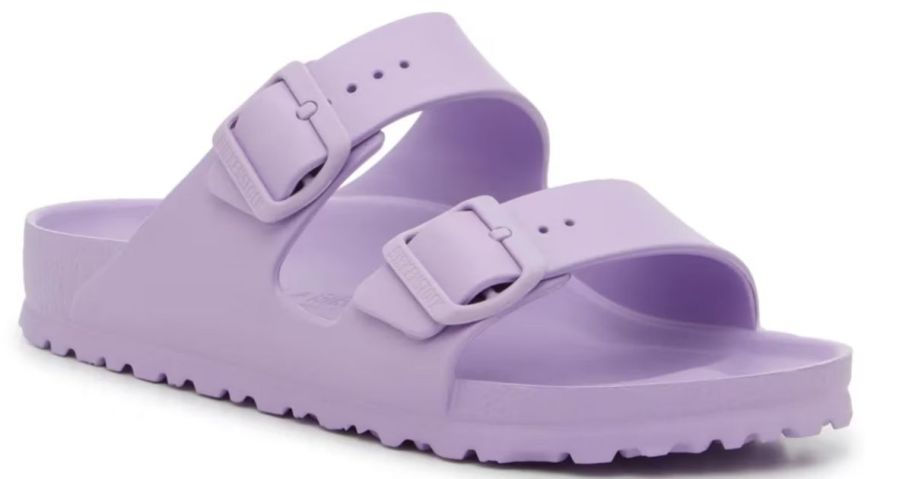 purple birkenstock sandal