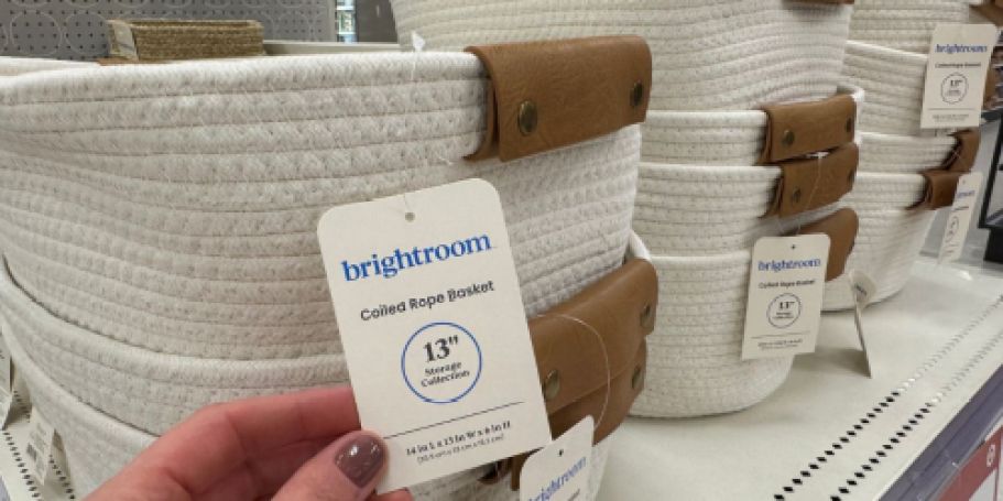 Target Brightroom Storage Sale = Bins, Baskets & More from $3