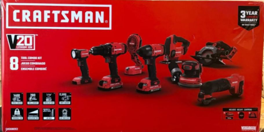 Lowe’s SpringFest Sale – Craftsman 8 Power Tools Set + 2 Batteries JUST $149 (Reg. $249!)