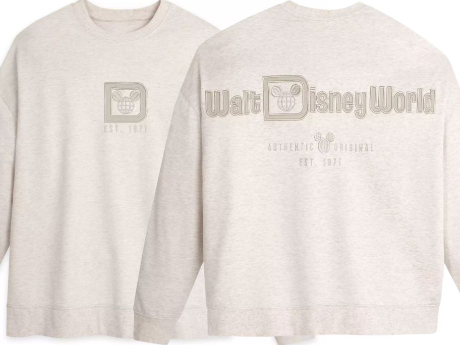 A white Disney Sweatshirt