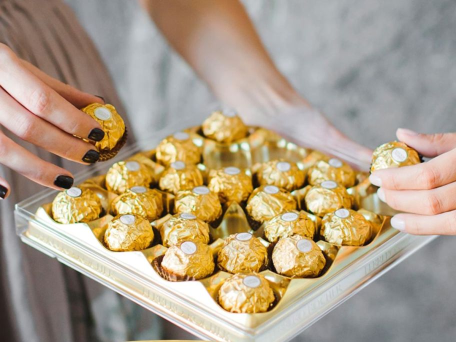 A box of Ferrero chocolates 