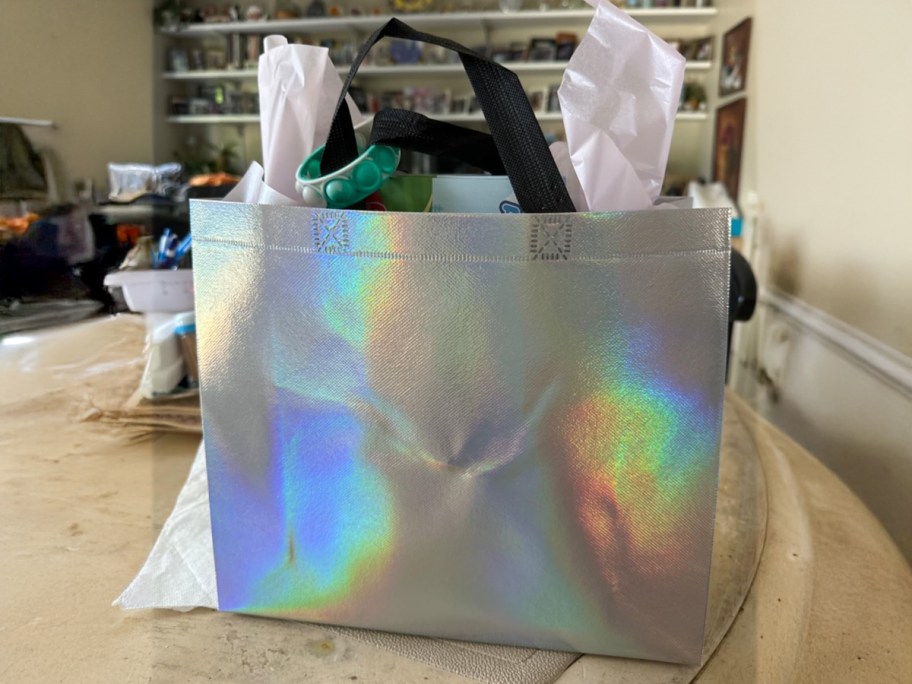 Glossy Iridescent Gift Bag 15-Piece Set 