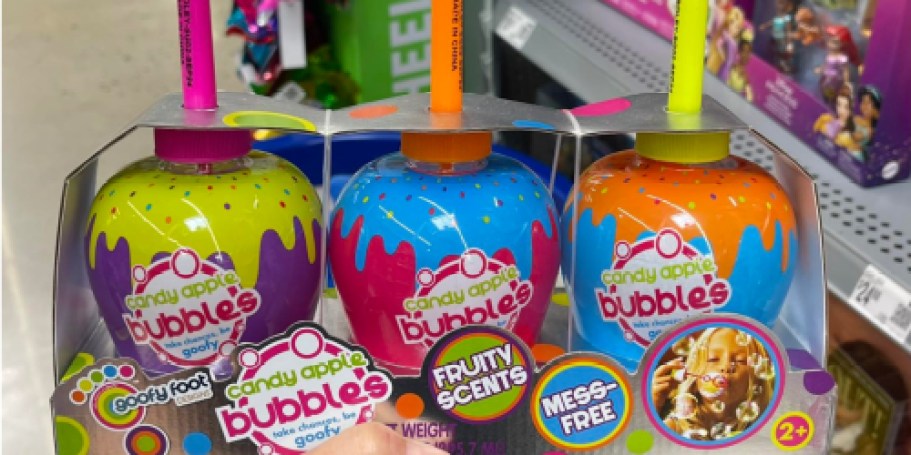 Goofy Foot Designs Candy Apple Bubbles 3-Pack Just $3.97 on Walmart.com + More