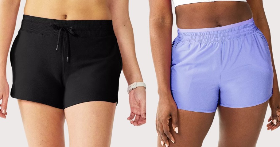 women wearing shorts