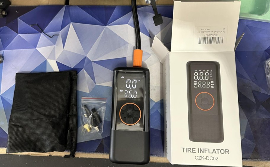 display of Inflator-Portable-Air-Compressor