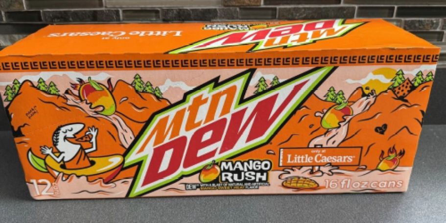 New Mango Rush Mountain Dew Available Only at Little Caesars
